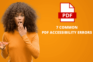 COMMON PDF ACCESSIBILITY ERRORS
