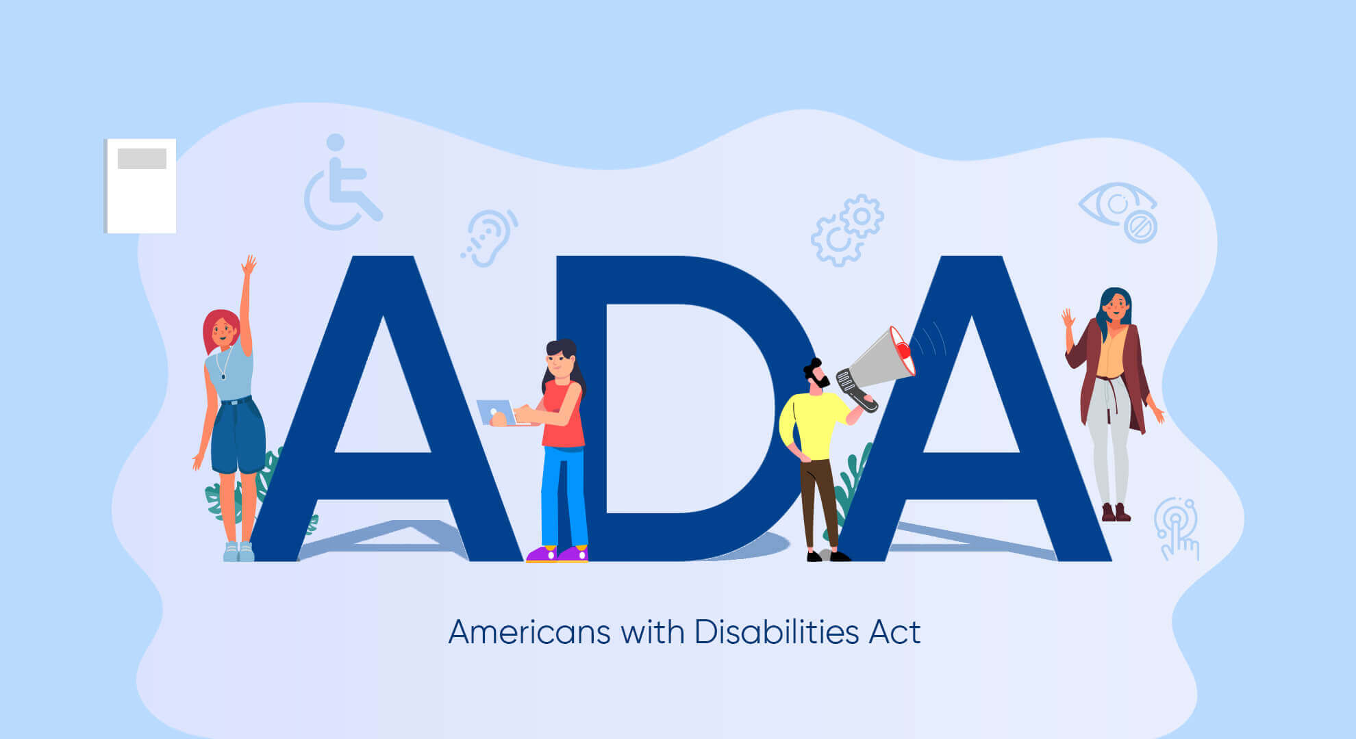 Visual illustration of ADA (Americans with Disabilities Act)
